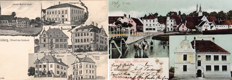 Postkarten Mainbuerg aus dem Jahre 1904